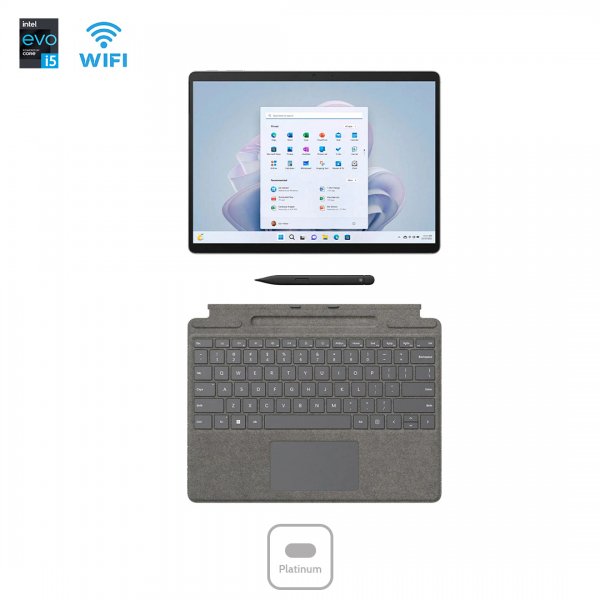 Surface Pro 9 Platinum Wifi Intel 12th Core i5 Ram 8GB SSD 128GB New - Ảnh 3