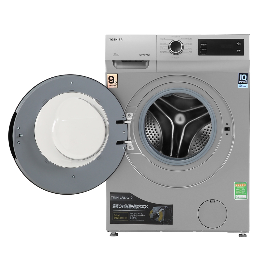 Máy giặt Toshiba Inverter 9.5 Kg TW-BK105S3V(SK) lồng ngang - Ảnh 3